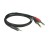 Klotz AY5-0300 Mobile Recording IN/OUT Y-Kabel 1 x Stereo Miniklinke / 2 x Klinke - 3,0 Meter