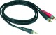 Klotz AY7-0100 Mobile Recording IN/OUT Y-Kabel 2 x Cinch - 1x 3,5 mm-Stereo-Klinkenstecker