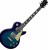 Eko Guitars VL480 See Thru Blue Quilted E-Gitarre LP-Style