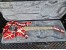EVH 5150 Red with Black and White Stripes E-Gitarre